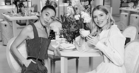 Лена Перминова, Полина Киценко и другие гости чаепития Dior