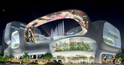 Футуристический молл с водным каналом в Китае