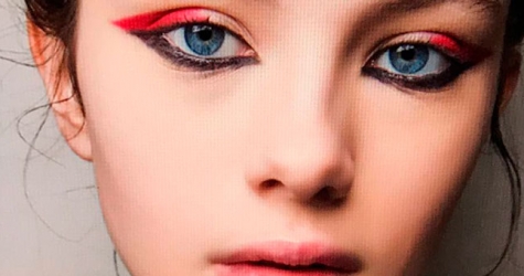 Как повторить макияж с красными стрелками с показа Antonio Marras