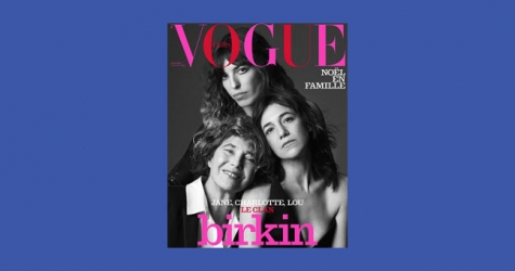 Джейн Биркин снялась вместе с дочерьми для новой обложки Vogue Paris