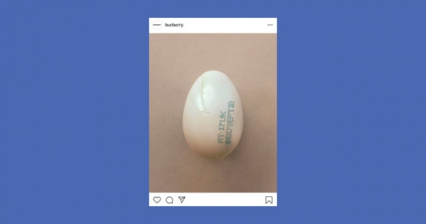 Burberry спародировал пост с яйцом — рекордсменом инстаграма