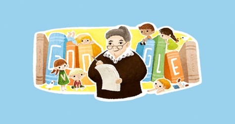 Google посвятила дудл детской писательнице Софье Могилевской