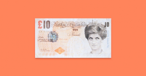Фальшивая банкнота Бэнкси с принцессой Дианой теперь принадлежит Британскому музею