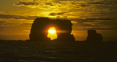 На Галапагосских островах обрушилась скала, известная как Арка Дарвина