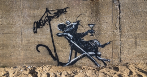 В английском Суффолке была повреждена работа Бэнкси