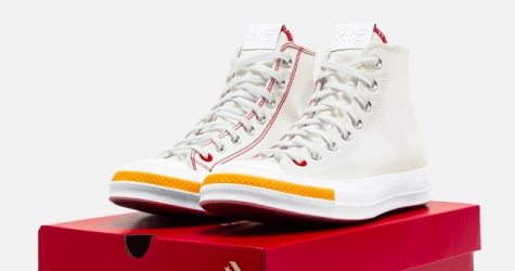 Converse выпустил кеды с красной строчкой в коллаборации с брендом Clot