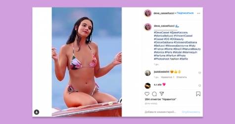 Появились кадры со съемок новой кампании Dolce & Gabbana с участием дочери Моники Беллуччи