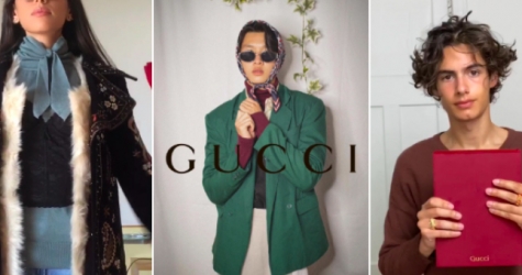 Пользователи TikTok изображают моделей Gucci в новом челлендже