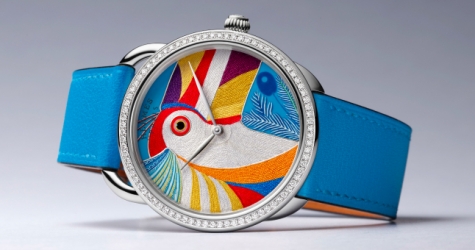 Hermès представил новые часы Arceau Toucan de Paradis