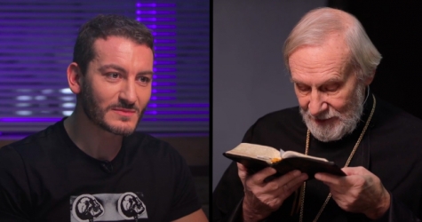 Карен Шаинян поговорил с протоиереем Александром Борисовым в первом выпуске шоу «Ненавижу тебя?»