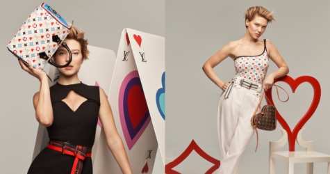 Леа Сейду позирует с игральными картами в новом видео Louis Vuitton