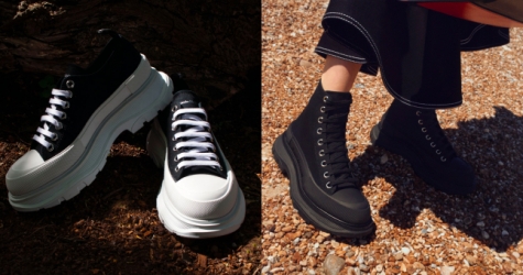 На сайте ЦУМа можно купить знаковые кеды Alexander McQueen Tread Slick