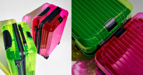 Rimowa выпустил летнюю коллекцию чемоданов в цветах лайма и фуксии
