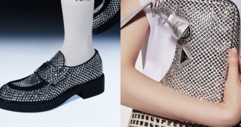 Prada выпустил лоферы и сумки в стразах ко Дню святого Валентина в Китае