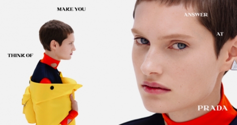 Миучча Прада и Раф Симонс задают вопросы о технологиях и будущем в новой кампании Prada