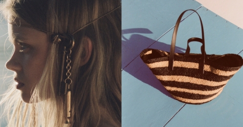 Saint Laurent выпустил капсулу с козырьками от солнца и плетеными сумками