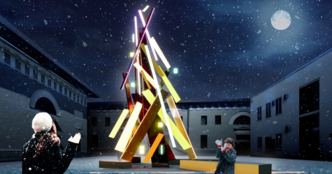 Музей Москвы выпустил инструкцию по сборке елки в стиле ВХУТЕМАСа