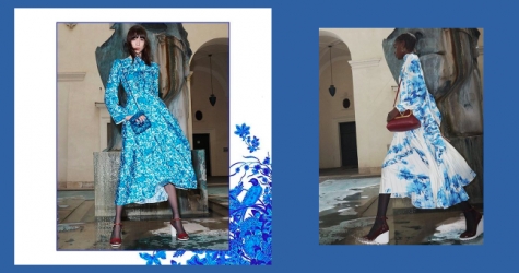 Valentino выпустил капсульную коллекцию, вдохновленную делфтским фарфором