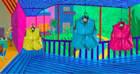 Vatnique выпустил жилеты по мотивам работ Дэвида Хокни