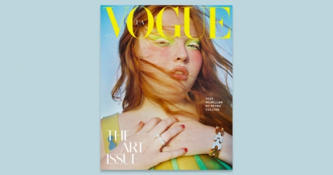 Модель плюс-сайз Тесс Макмиллан снялась для обложки арт-номера украинского Vogue