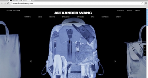 Обновленный сайт Alexander Wang