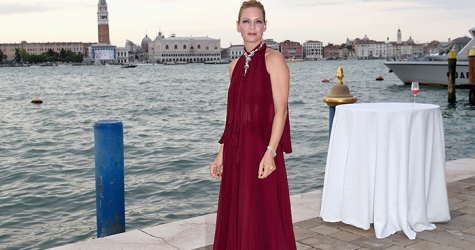 Венеция-2014: Ума Турман на открытии выставки \"За кулисами Cinecittà\"