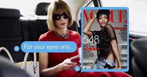 Анна Винтур дает Рианне советы по стилю в SMS