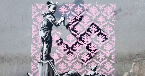 В Париже обнаружили три новых граффити Бэнкси