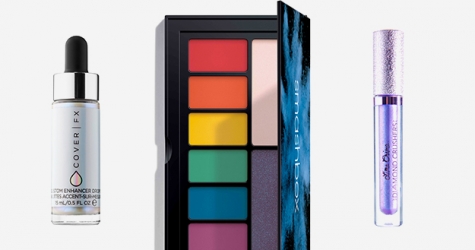 Тени, помады и хайлайтеры с электрическим и голографическим эффектом