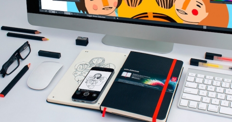 \"Умный\" блокнот Moleskine перенесет рисунки в Photoshop