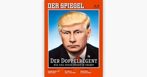 Spiegel объединил лица Путина и Трампа на обложке журнала