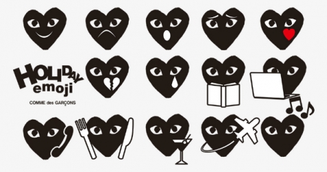 Comme des Garçons представил рождественские эмодзи