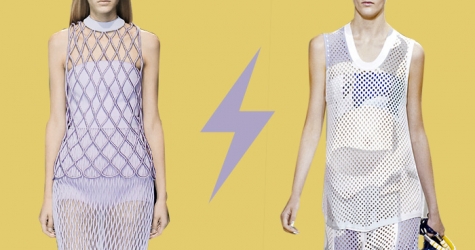 Голосование: костюм из сетки Balenciaga VS Kenzo