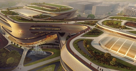 В Гуанчжоу начали строительство нового здания по проекту Захи Хадид