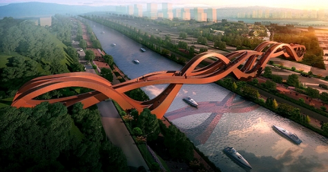 NEXT Architects построят лентообразный мост в Китае