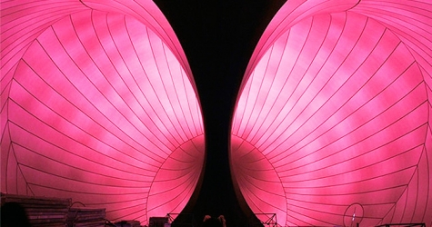Гигантский надувной концертный зал откроется в Японии