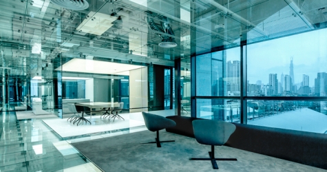 Стеклянный офис SOHO в Шанхае