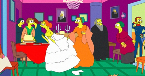 Шедевры русской живописи \"симпсонизировали\"