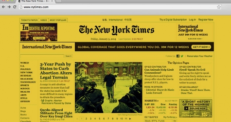 The New York Times запустит новую версию сайта 8 января