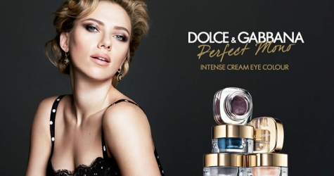 Скарлетт Йоханссон в рекламной кампании теней Dolce & Gabbana