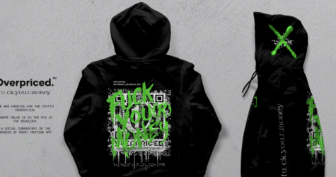 Британский бренд Overpriced продал худи как NFT за 19 тысяч фунтов