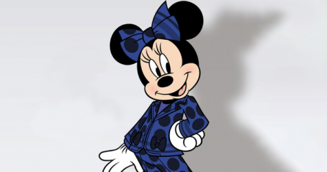 Минни-Маус сменила красное платье на синий брючный костюм Stella McCartney