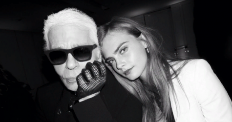 Karl Lagerfeld выпустит коллаборацию с Карой Делевинь