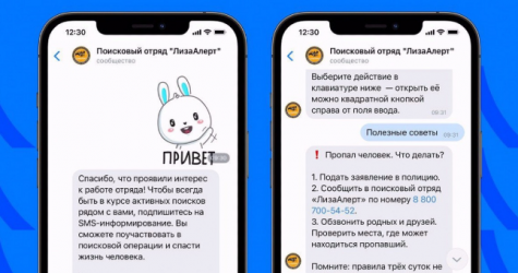 Во «ВКонтакте» появился чат-бот «ЛизаАлерт» для поиска людей