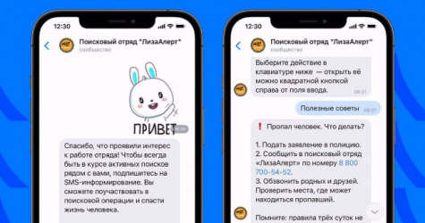 Во «ВКонтакте» появился чат-бот «ЛизаАлерт» для поиска людей