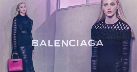 Саша Пивоварова в весенне-летней кампании Balenciaga