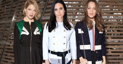 Гости показа Louis Vuitton в Париже