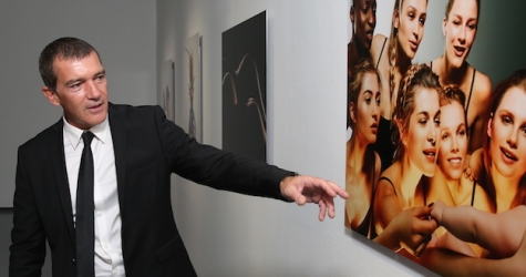 Открытие выставки Антонио Бандераса