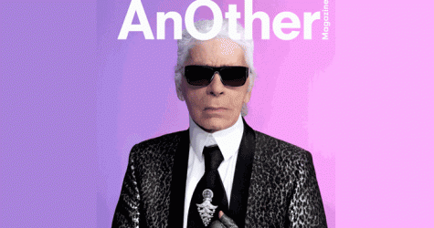 Голографический Карл Лагерфельд на обложке журнала AnOther