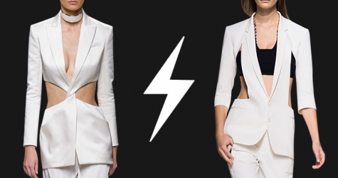 Голосование: жакеты с прорезями Balmain VS Barbara Bui